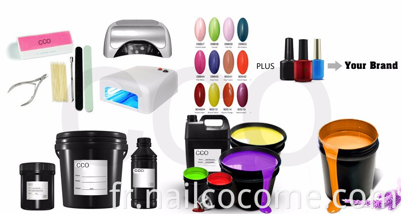 CCO Factory Wholesale Color Color Gel Nail Painting for Clear Gel Polish Top Coat